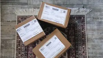 Carefully packaged and secured cargo ready for safe transit